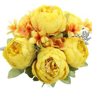 Artificial Peony Silk Flowers Fake Flowers Vintage Wedding Home Decoration Decor
